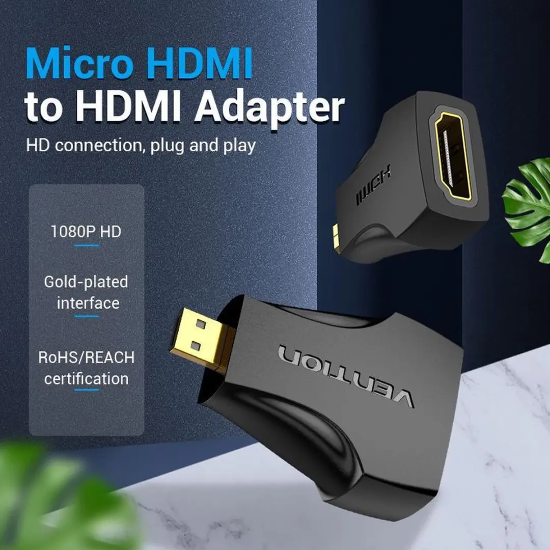 Vention Micro HDMI naar HDMI Adapter AITB0 - Zwart