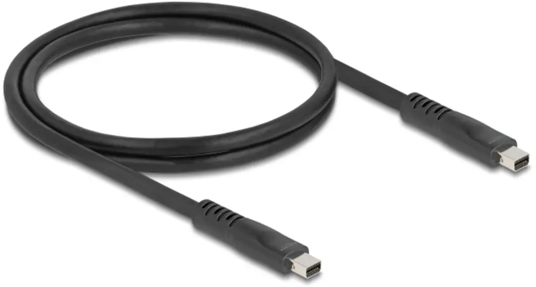 Delock Mini DisplayPort Kabel 80 Gbps 16K 1m - Zwart