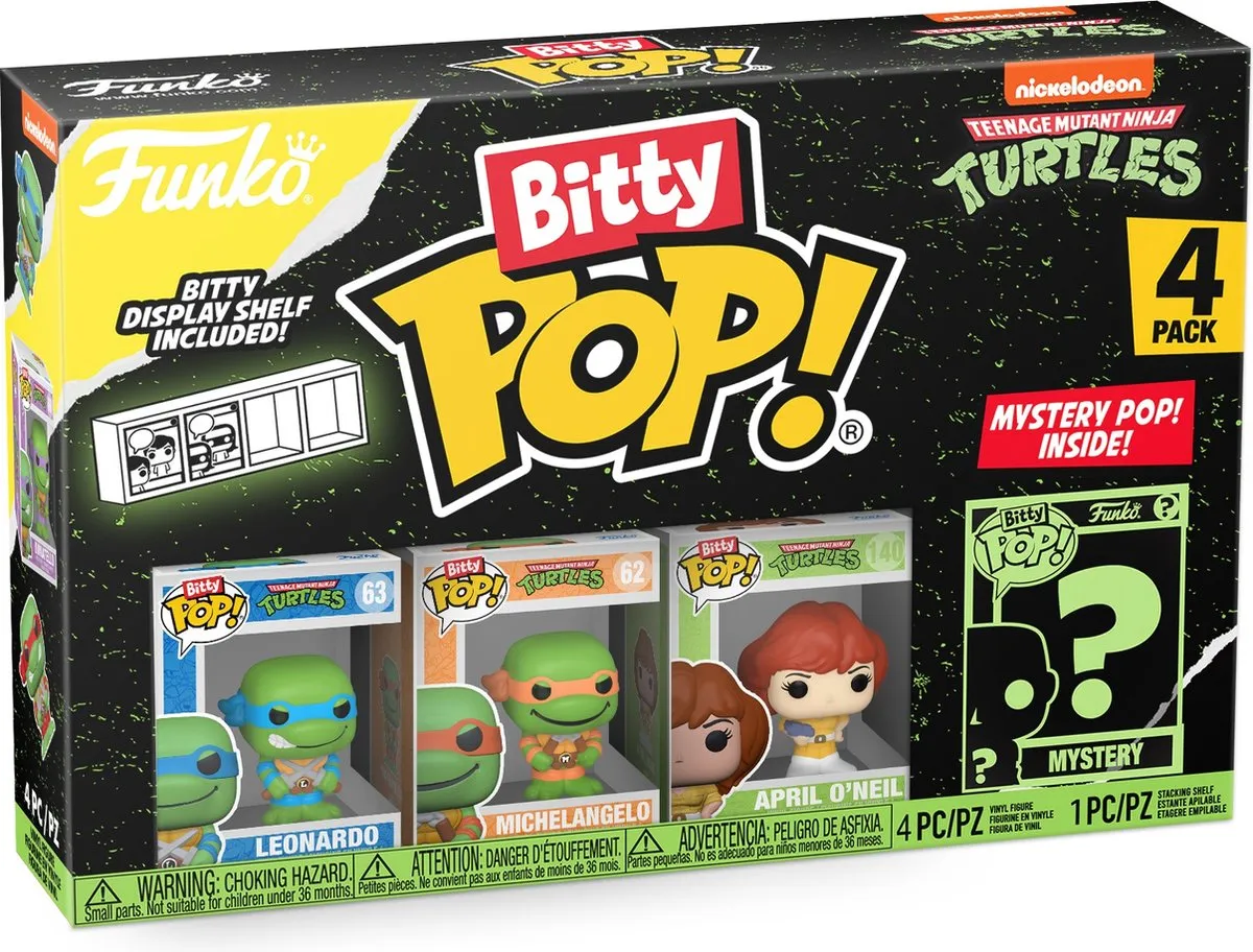 Funko TMNT Bitty POP! Leonardo 71507 - 4 Stuks