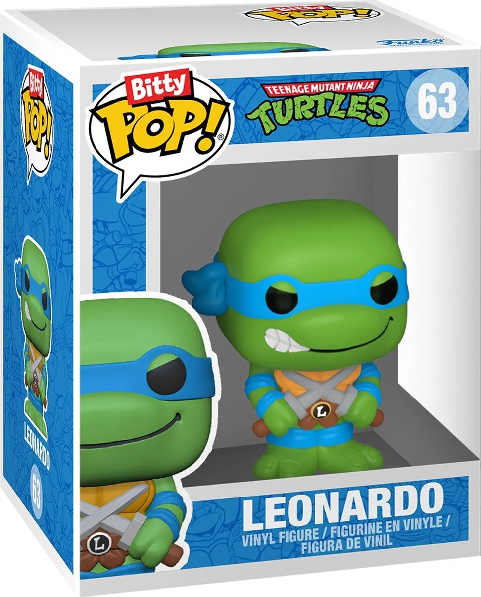 Funko TMNT Bitty POP! Leonardo 71507 - 4 Stuks - afbeelding 6 van 6