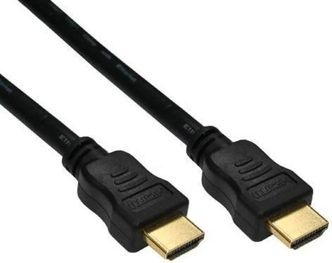 InLine HDMI High Speed Kabel 0,5m - Mannelijk/Mannelijk - Zwart/Goud