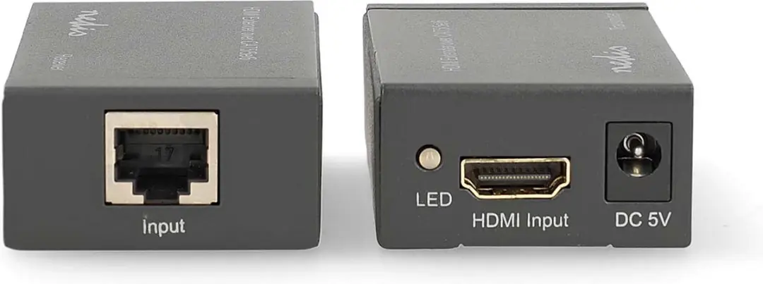 Nedis HDMI-Extender VREP3450AT - Over Cat6 - 1080p - 60m - Antraciet