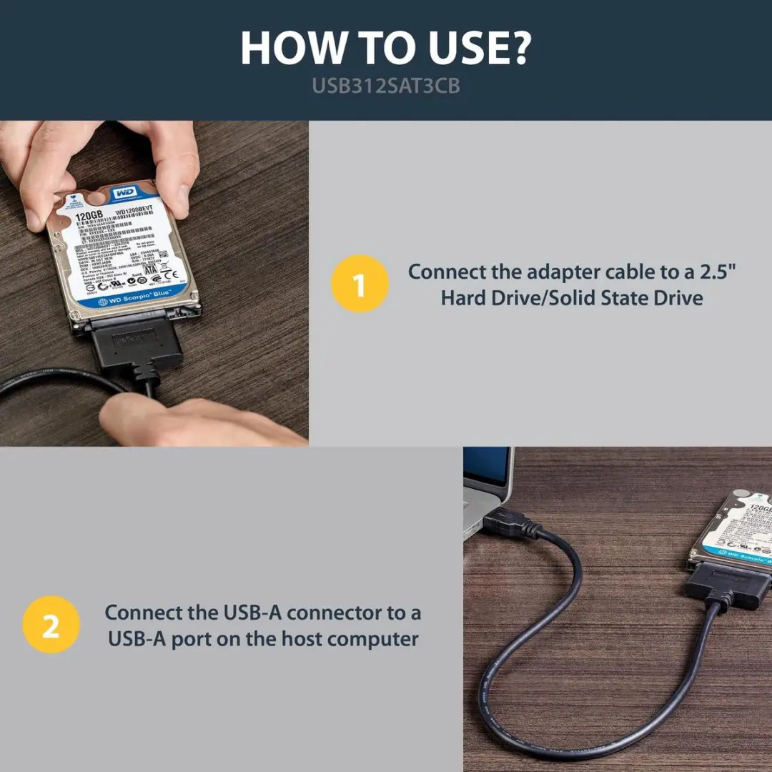 Startech Micro USB Kabel USB312SAT3CB - Zwart - afbeelding 6 van 6