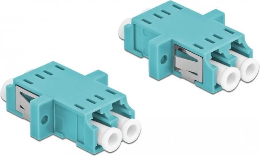 Delock LC Duplex Koppler MM 2 Stuks - Lichtblauw