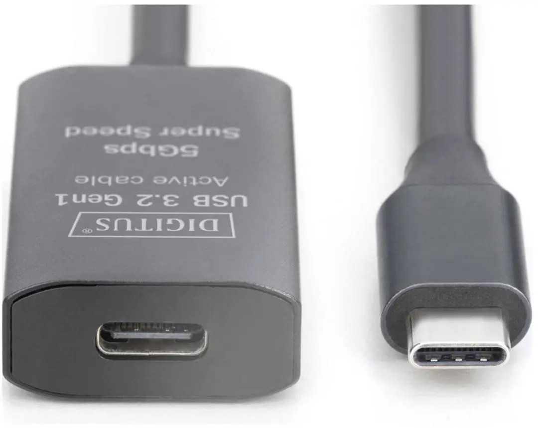 Digitus DA-73109 USB-C Kabel 10m - USB 3.2 Gen1 - Zwart - afbeelding 6 van 6