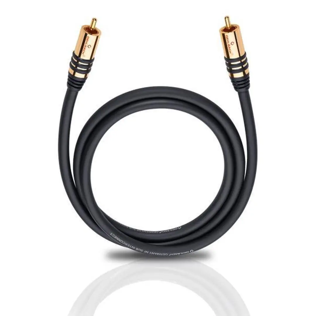 Oehlbach NF Sub Cinch Audio Kabel 2.00m - Zwart - afbeelding 6 van 6