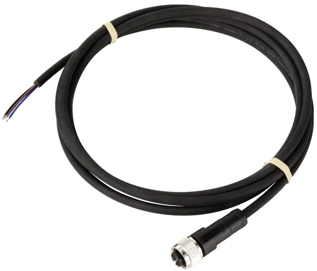 Tru Components TC-12833076 Sensor/Actuator M12 Kabel - 3 Polig - 2m - Zwart