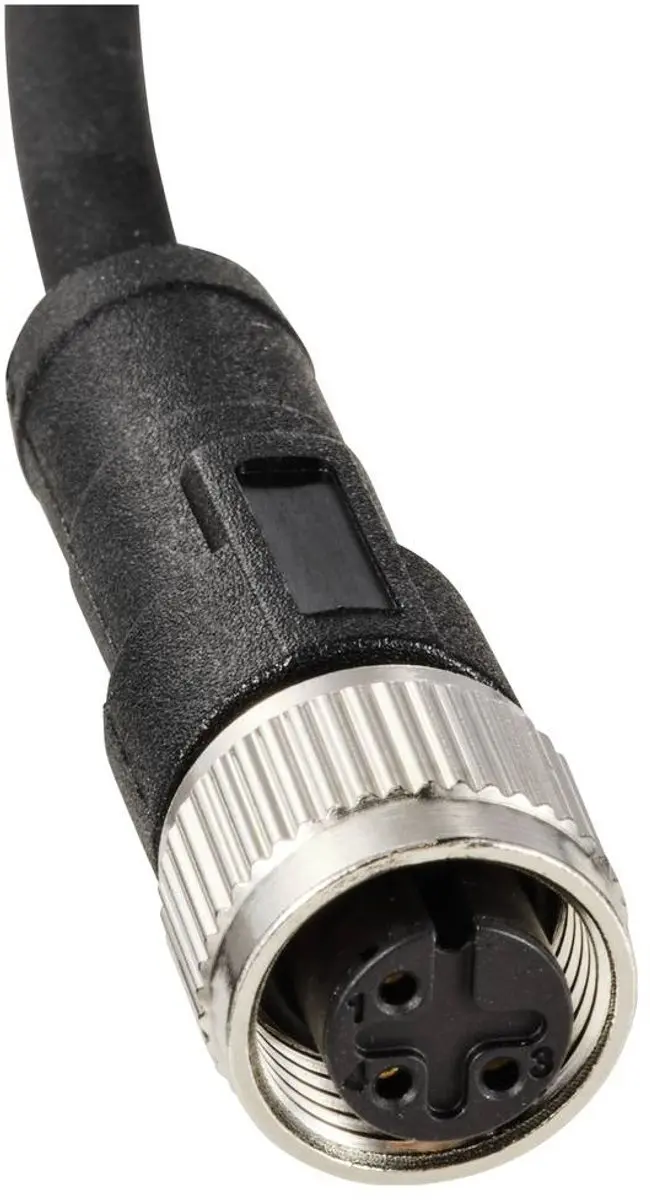 Tru Components TC-12833076 Sensor/Actuator M12 Kabel - 3 Polig - 2m - Zwart