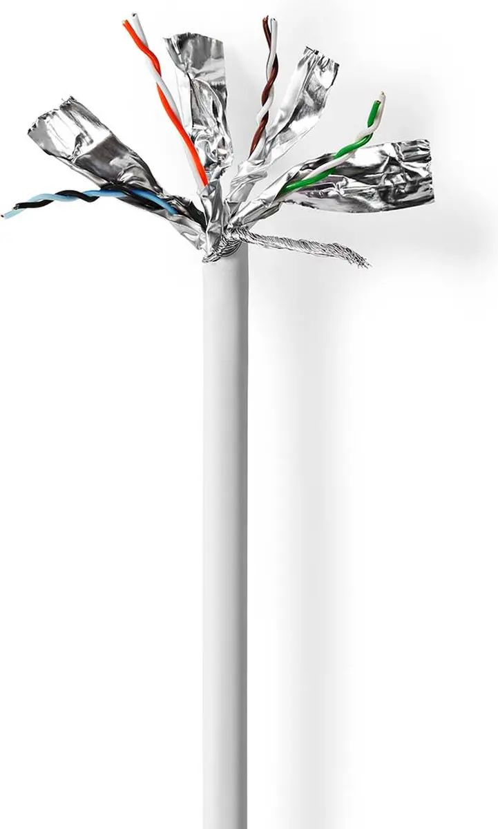 Nedis CAT7 Netwerkkabel Rol 50m - Grijs