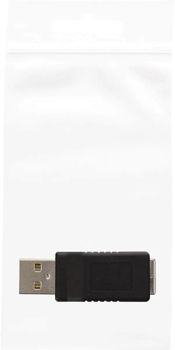 Goobay USB-A naar USB-B Adapter USB2.0 - Zwart