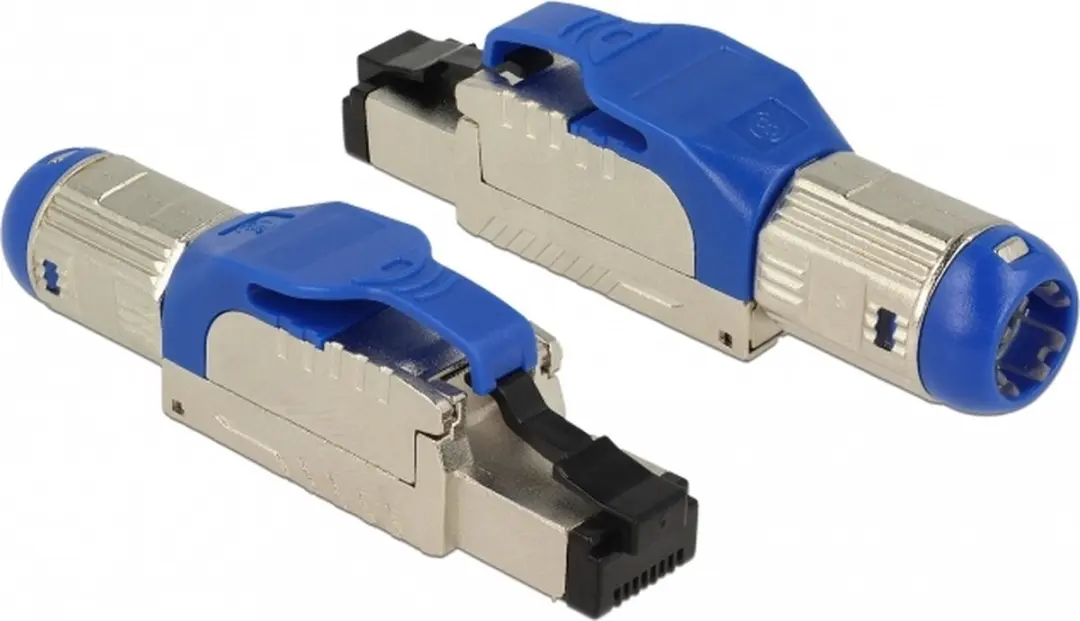 Delock RJ45 Plug Cat.8.1 Field Assembly - Blauw/Zilver