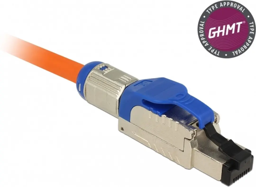 Delock RJ45 Plug Cat.8.1 Field Assembly - Blauw/Zilver