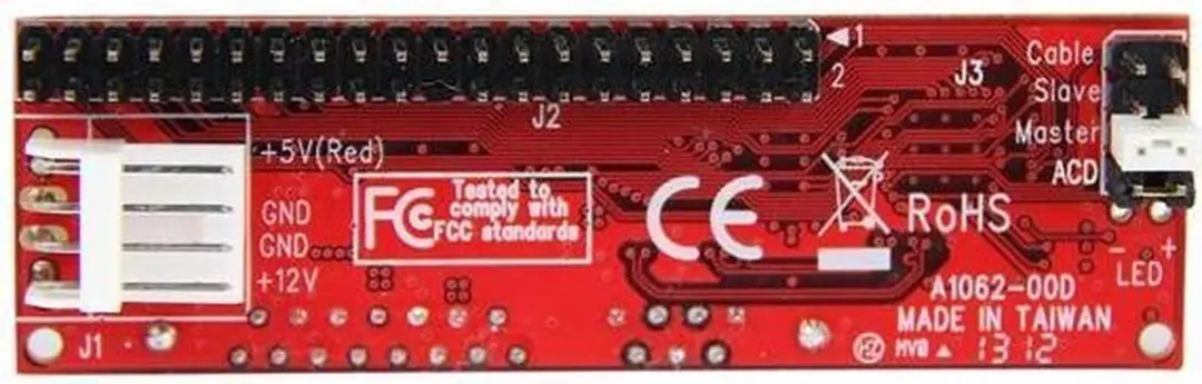 Startech IDE2SAT2 40-Pin IDE naar SATA Adapter - Rood