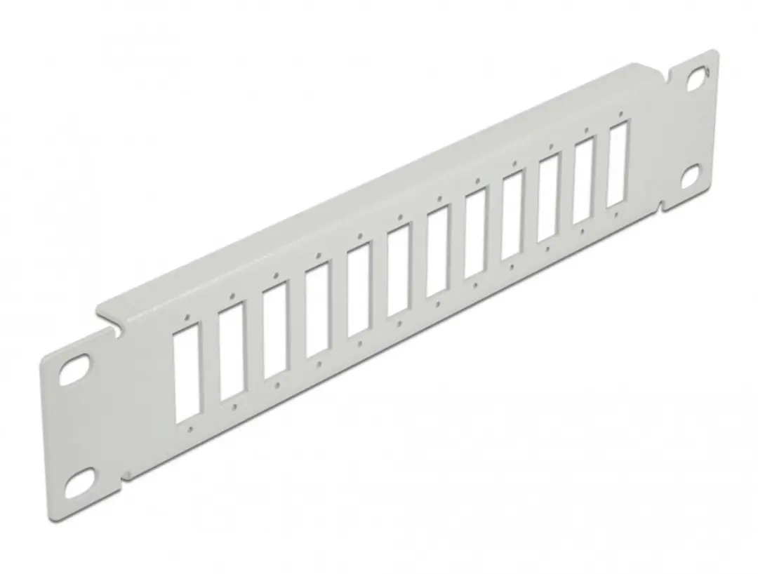 Delock 10" Fiber Optic Patch Panel 12 Port SC/LC