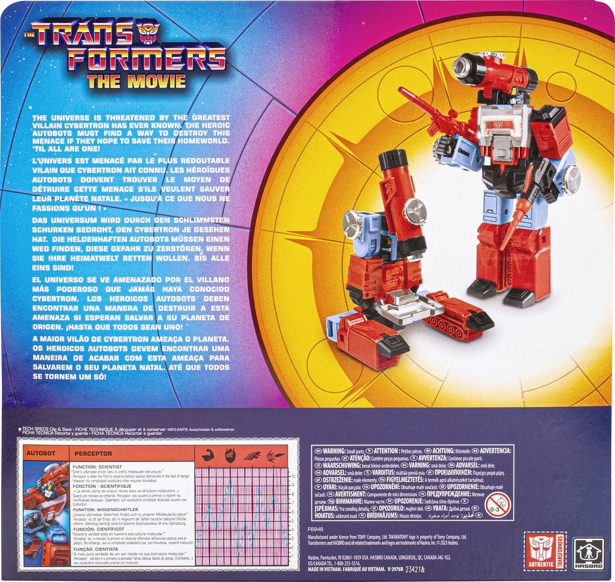 Hasbro Transformers - The Transformers: The Movie Retro Perceptor 14 cm Actiefiguur - Multicolours