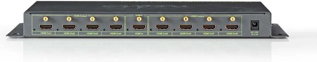 Nedis HDMI Splitter VSPL3438AT 1 naar 8 - 4K 60Hz HDR