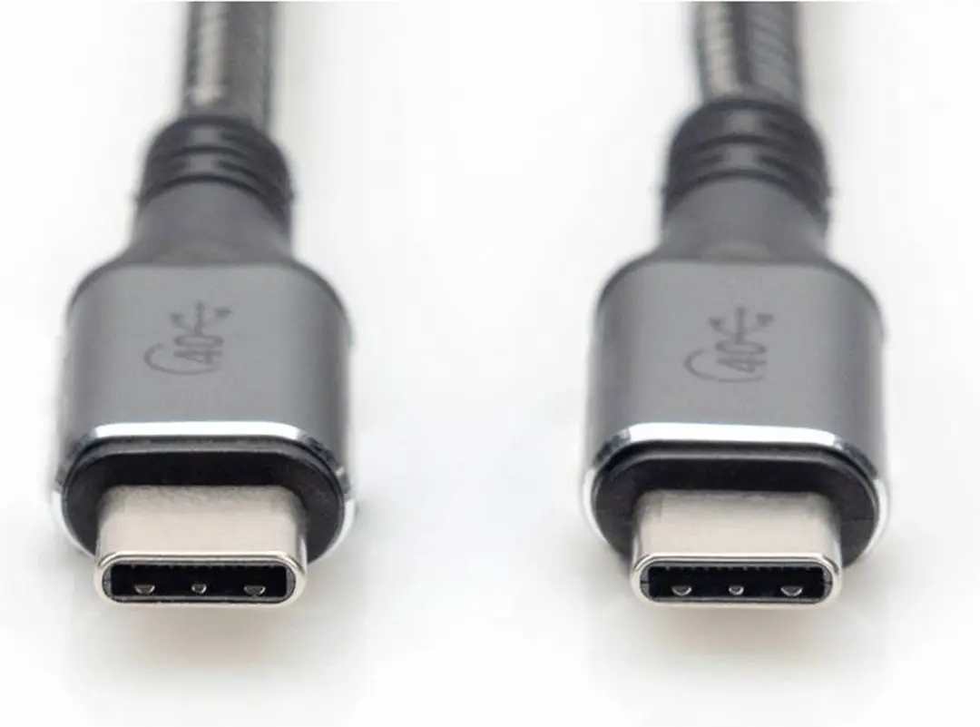 Digitus USB-C Kabel 40Gbps 240W 8K 60Hz 1m - Transparant
