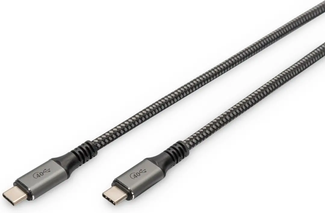 Digitus USB-C Kabel 40Gbps 240W 8K 60Hz 1m - Transparant