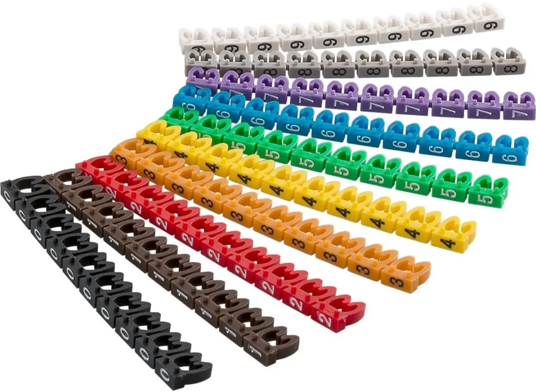 Goobay Markeerclips 3,8-5,9mm - 100 Stuks - Meerkleurig