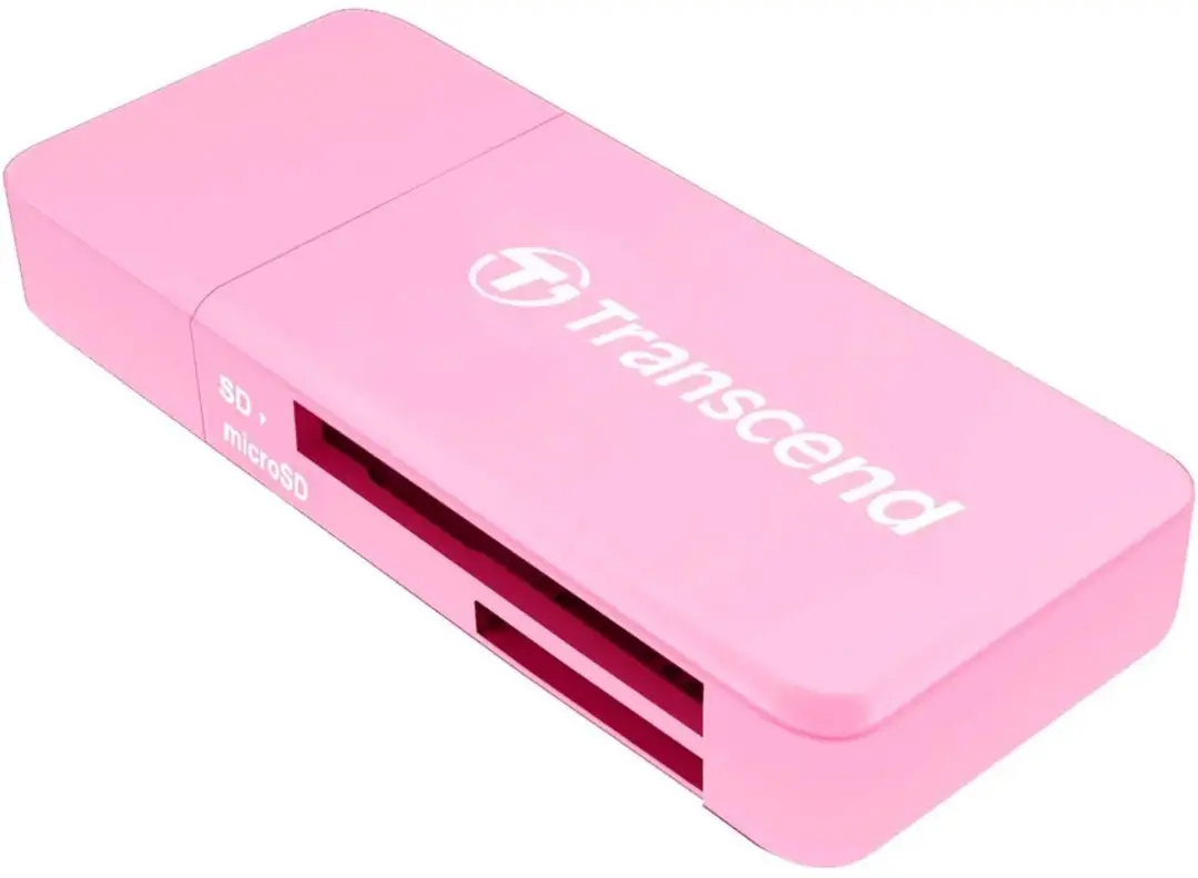 Transcend RDF5 USB 3.2 Geheugenkaartlezer - Roze