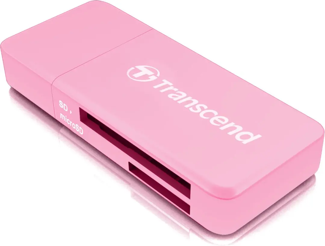 Transcend RDF5 USB 3.2 Geheugenkaartlezer - Roze