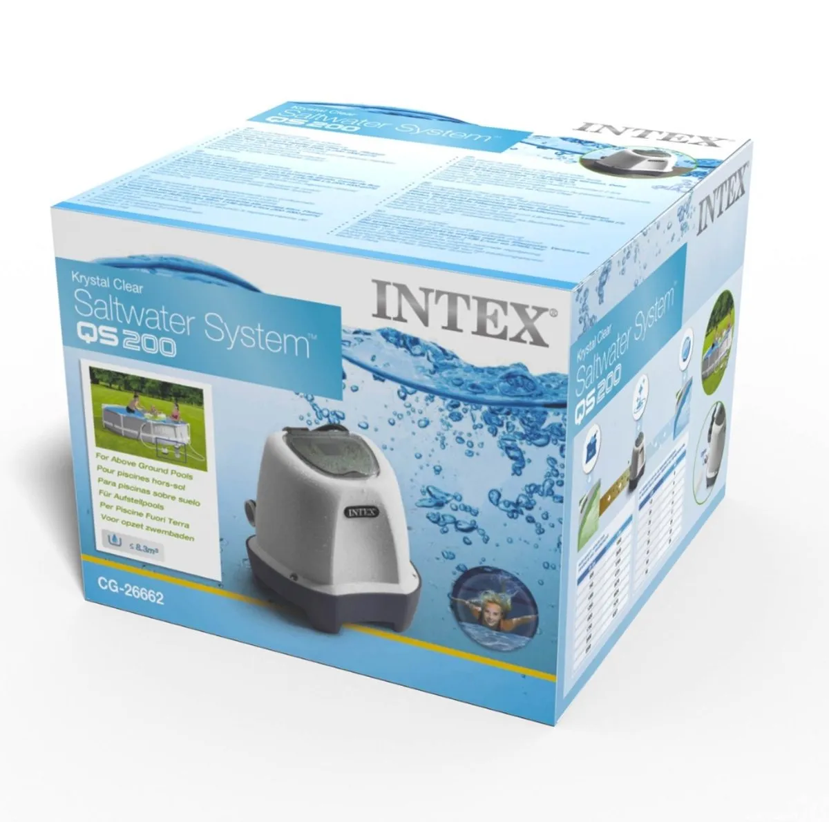 Intex Krystal Clear Zoutwatersysteem QS200 26662GS - 3.785L/u
