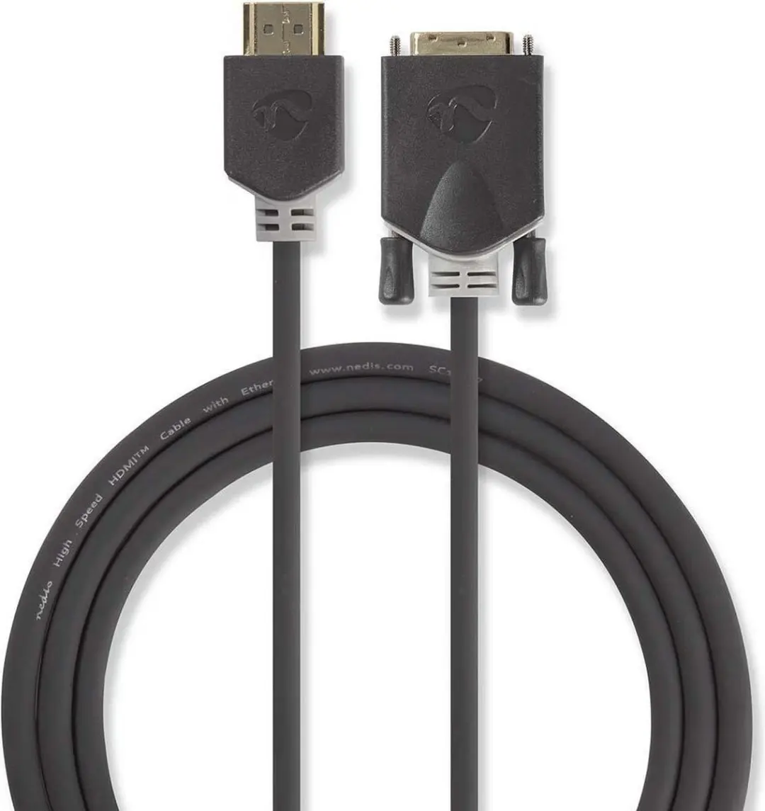 Nedis HDMI Kabel DVI-D 24+1-Pins 2m - Antraciet