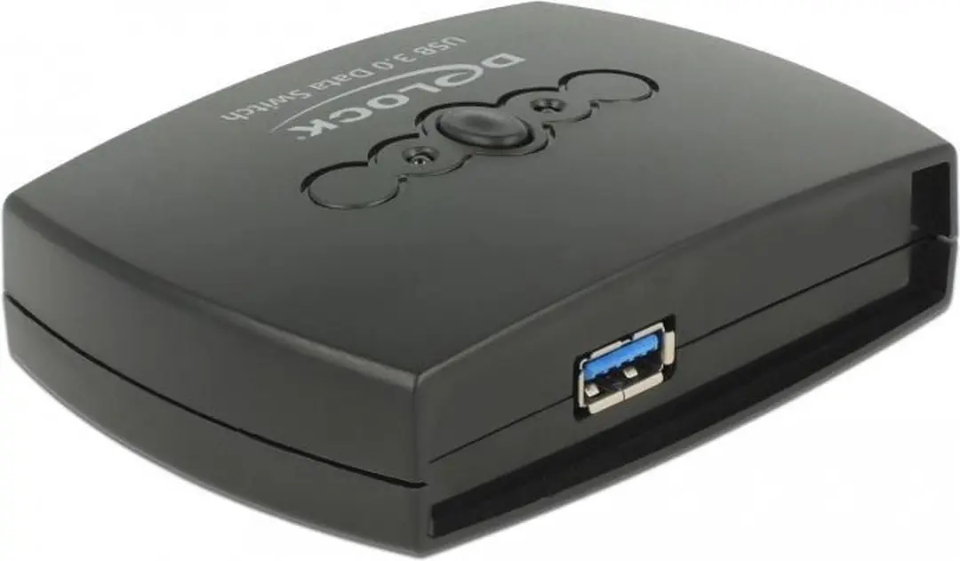 Delock USB Schakelaar 2x USB-B naar 1x USB-A 87723 - Zwart