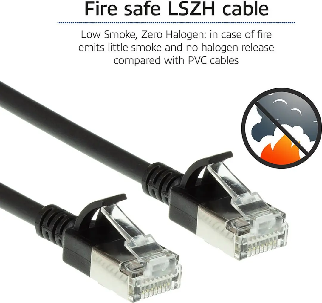ACT DC7930 Patchkabel CAT6A U/FTP 0,15m - Zwart