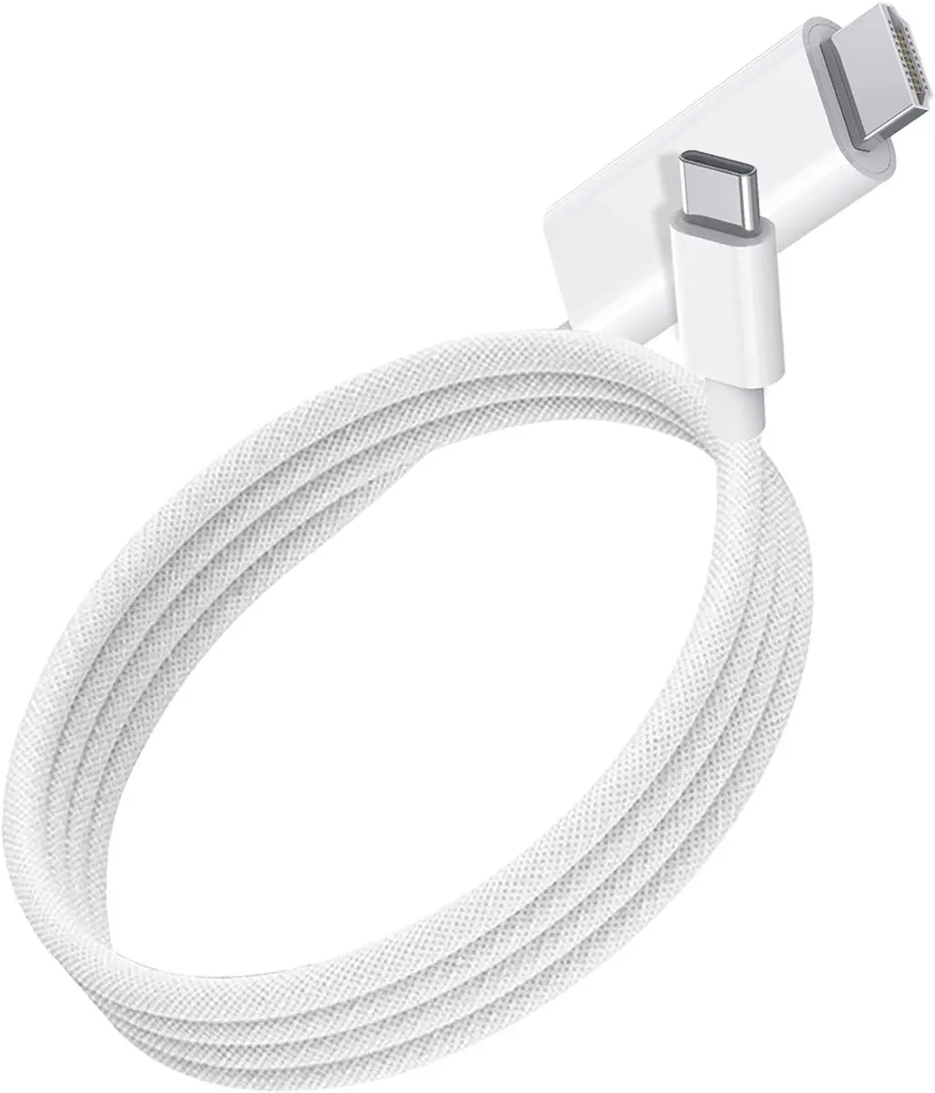 WiWu Type-C naar HDMI Kabel 1.8M - 100W PD 4K@60Hz - Wit