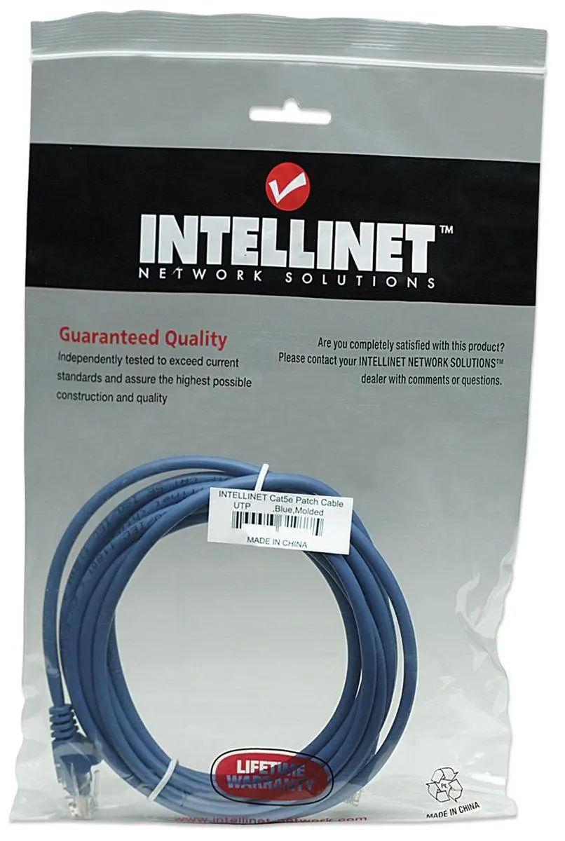 Intellinet 15m Cat5e Netwerkkabel - Blauw
