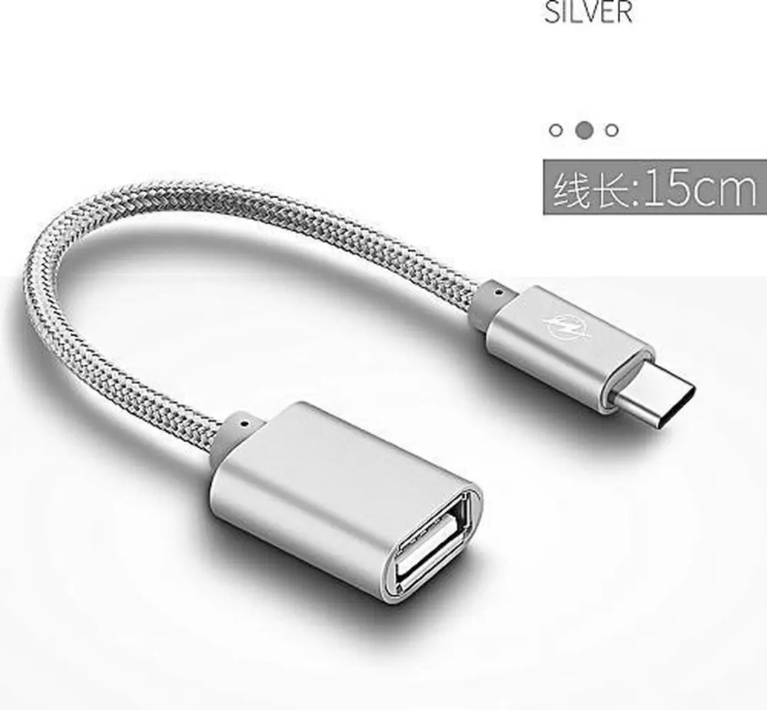 Renkforce RF-4455819 USB-C naar USB-A Kabel 0.15m - Zwart