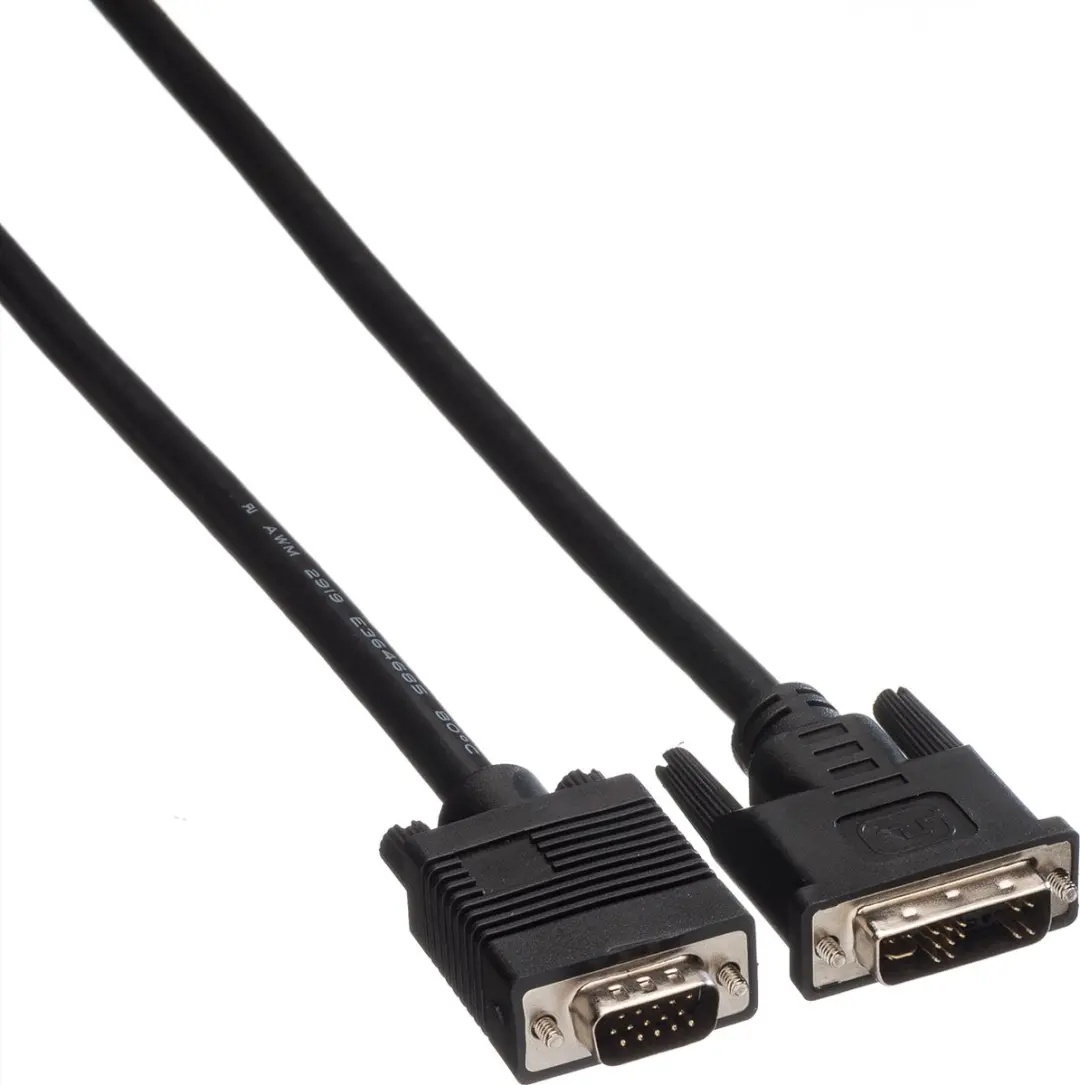 Roline DVI-VGA Kabel HD15 M/M 2m - Zwart - afbeelding 6 van 6