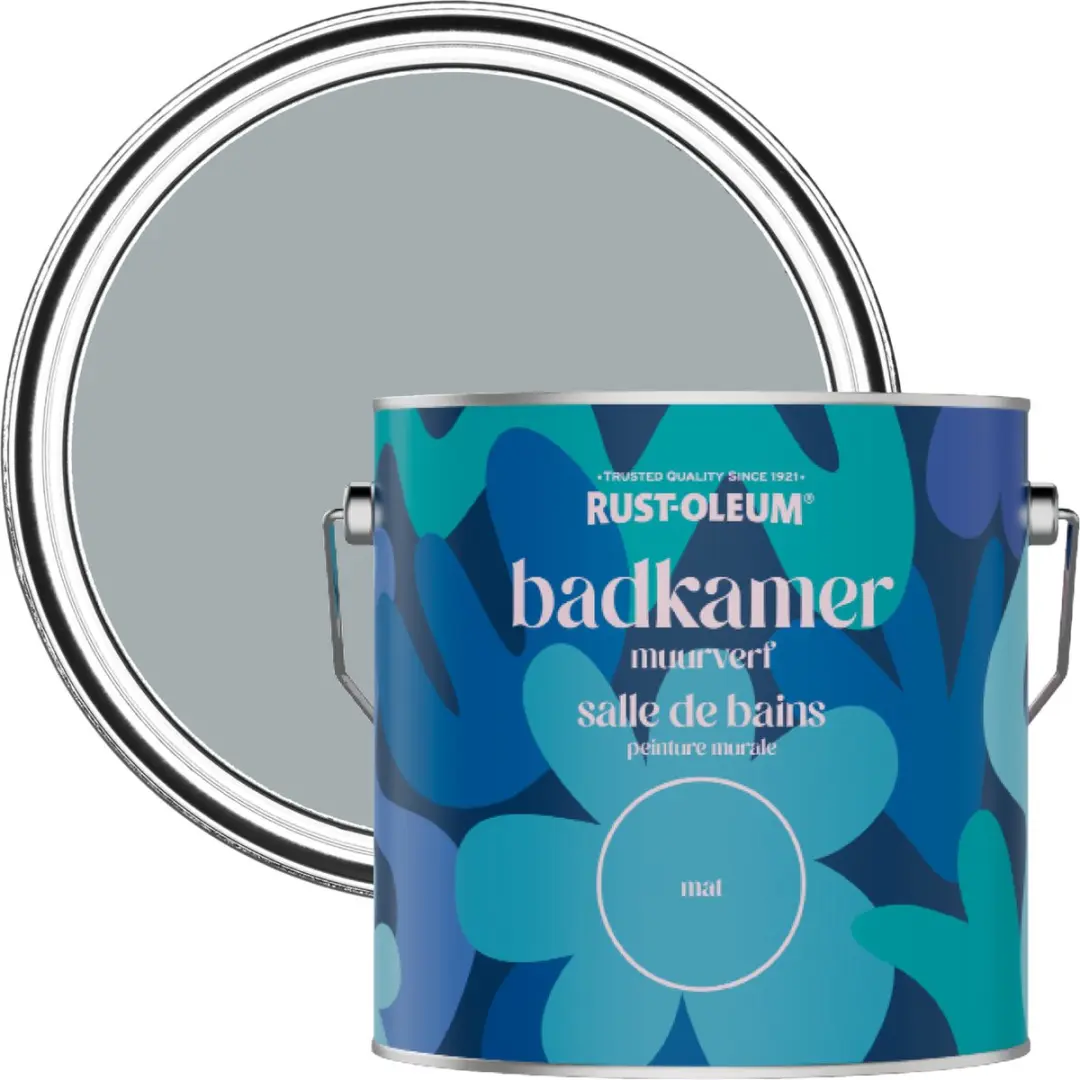 Rust-Oleum Mineraalgrijs Badkamerverf 2,5L