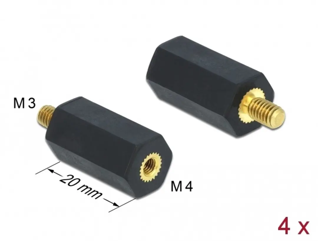 Delock M4 x M3 Standoff 20mm
