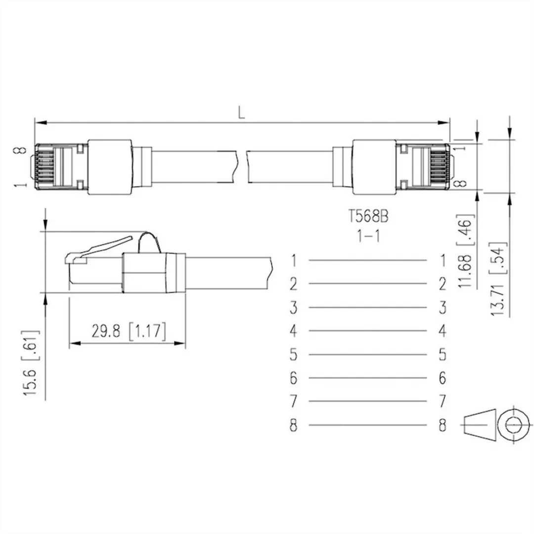 Metz Connect CAT5e Patchkabel 5m - RJ45 Zwart