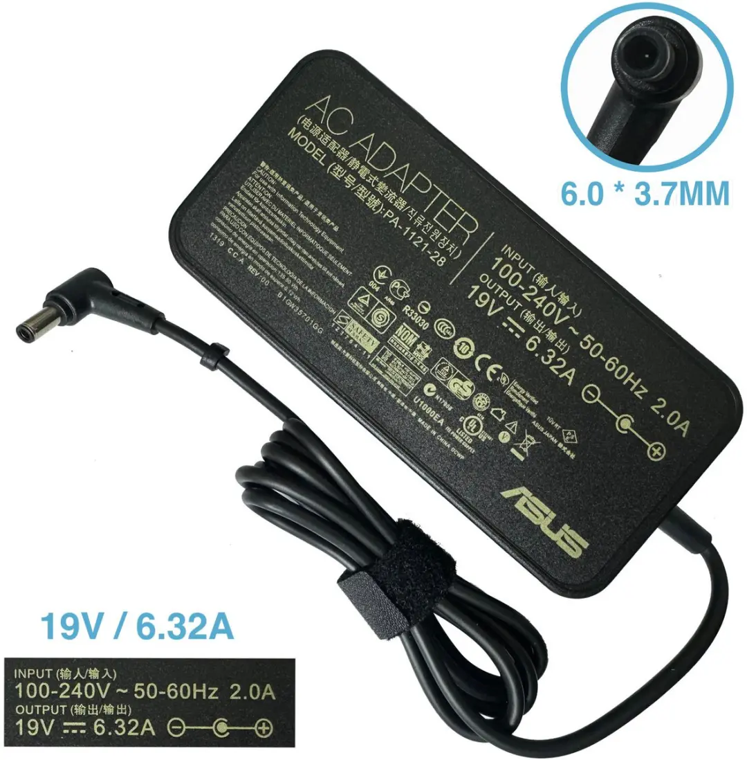 ASUS 123W Laptop Oplader 19.5V 6.3A