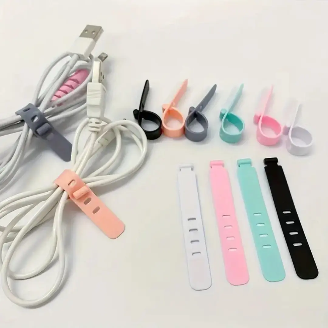 Delock Soft Tie Flexibele Herbruikbare Set 10 Stuks - Zwart/Wit