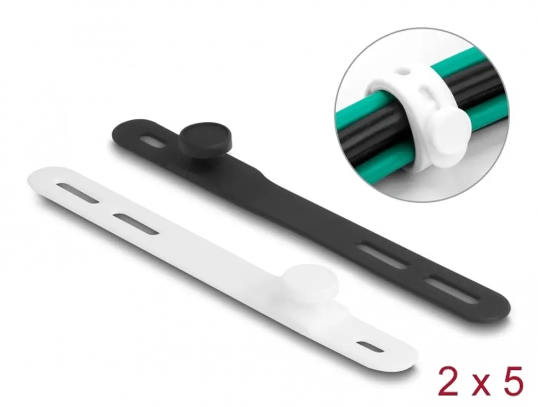 Delock Soft Tie Flexibele Herbruikbare Set 10 Stuks