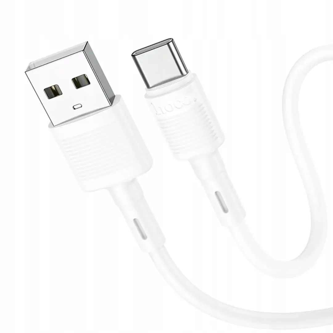 Hoco USB-A naar USB-C Kabel 3A 1m - Wit