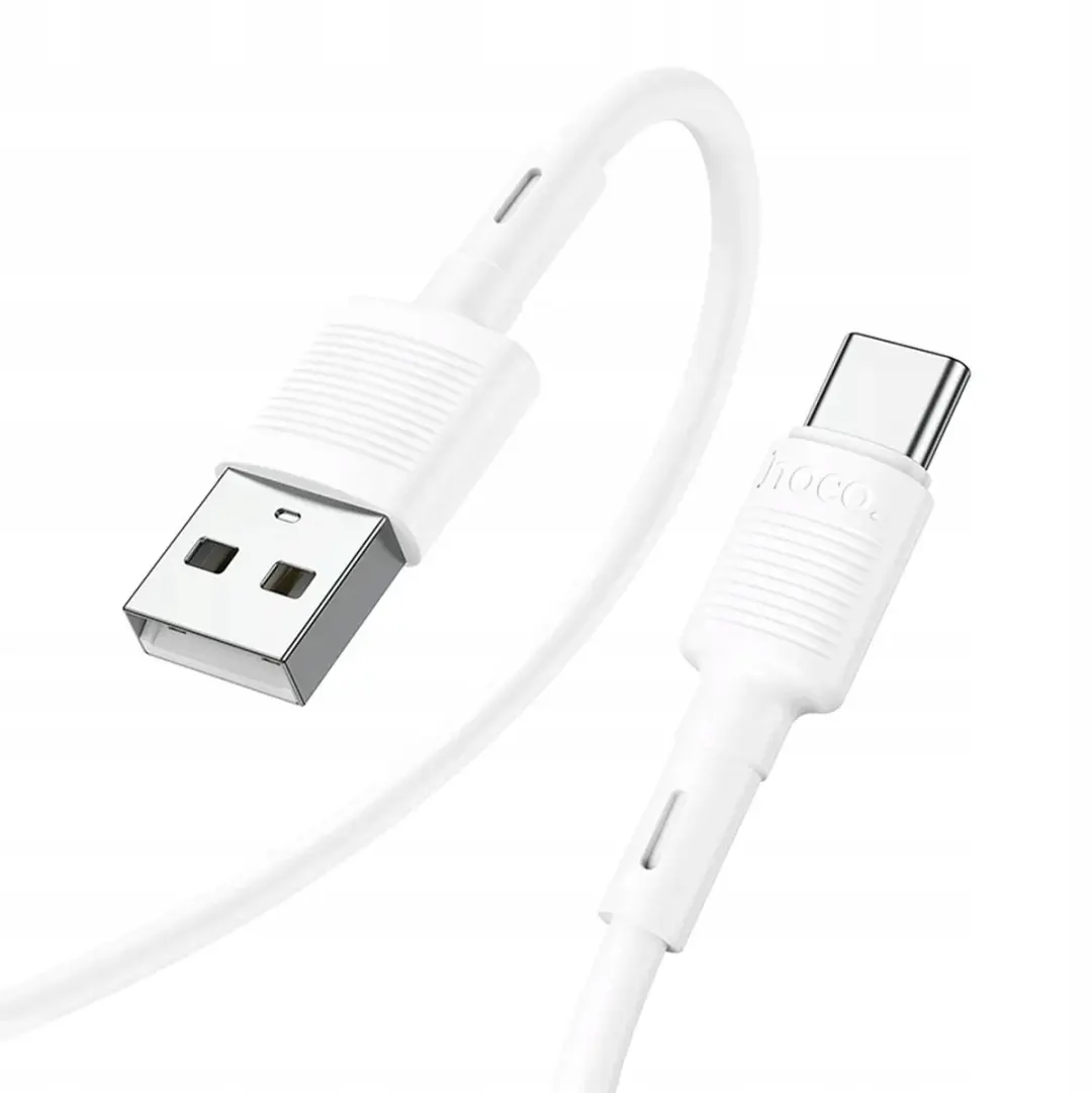 Hoco USB-A naar USB-C Kabel 3A 1m - Wit