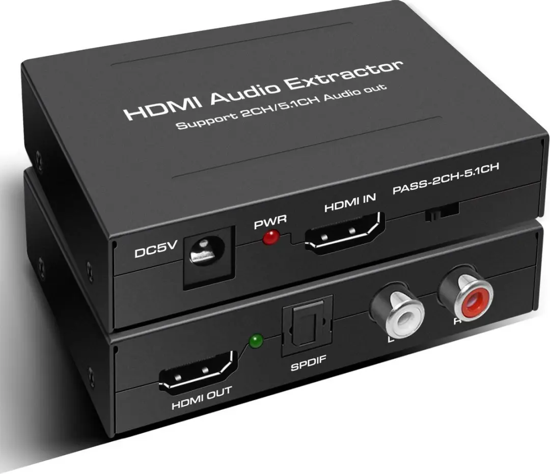 NÖRDIC SGM-110 HDMI Audio Extractor - 4K 30Hz - Zwart
