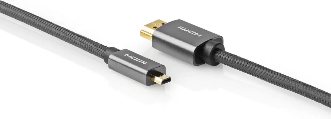 Nedis HDMI-Kabel CVTB34700GY20 4K@60Hz - 2m - Antraciet