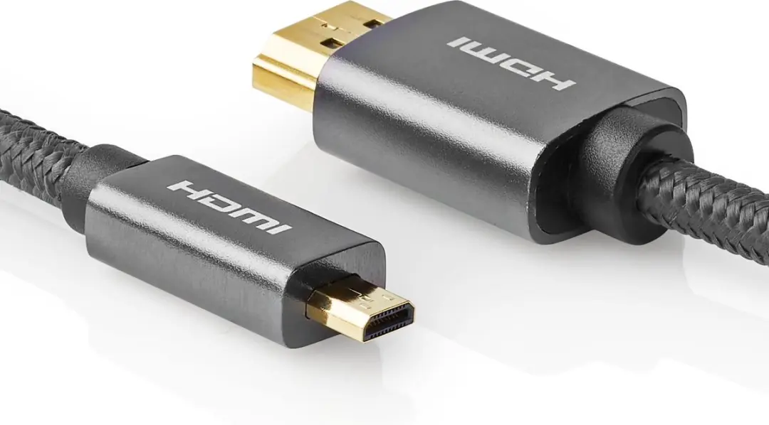 Nedis HDMI-Kabel CVTB34700GY20 4K@60Hz - 2m - Antraciet