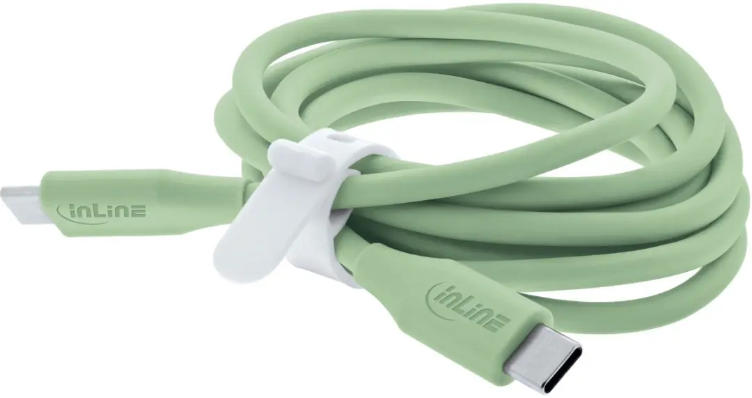 InLine USB-C Snelladingskabel 100W 0,5m - Groen