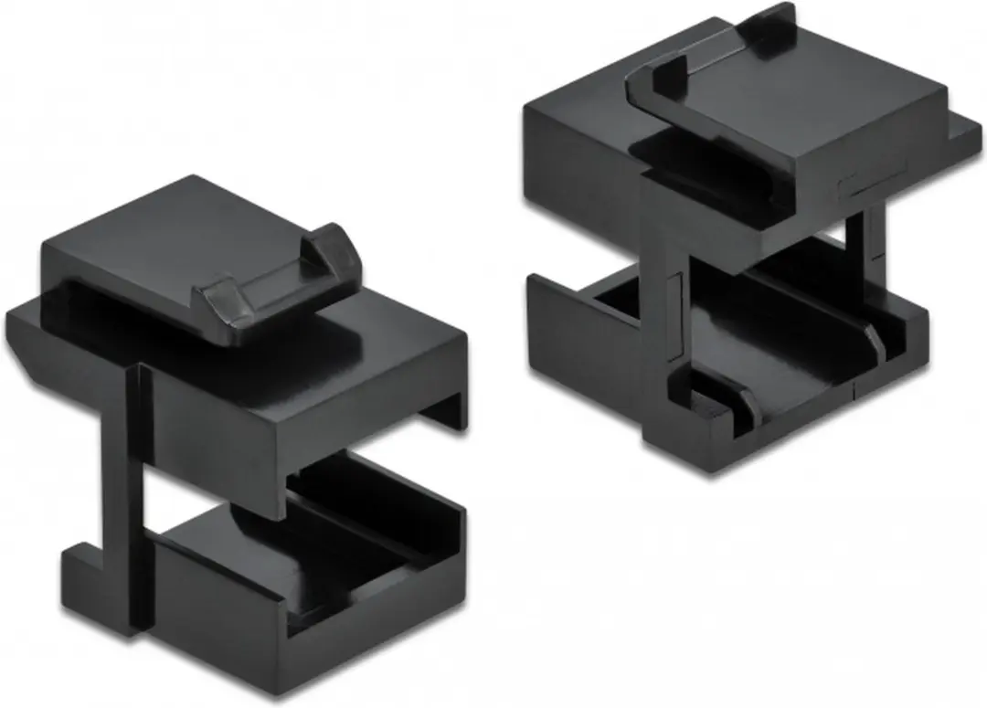 Delock Keystone Cover Zwart - 10 Stuks