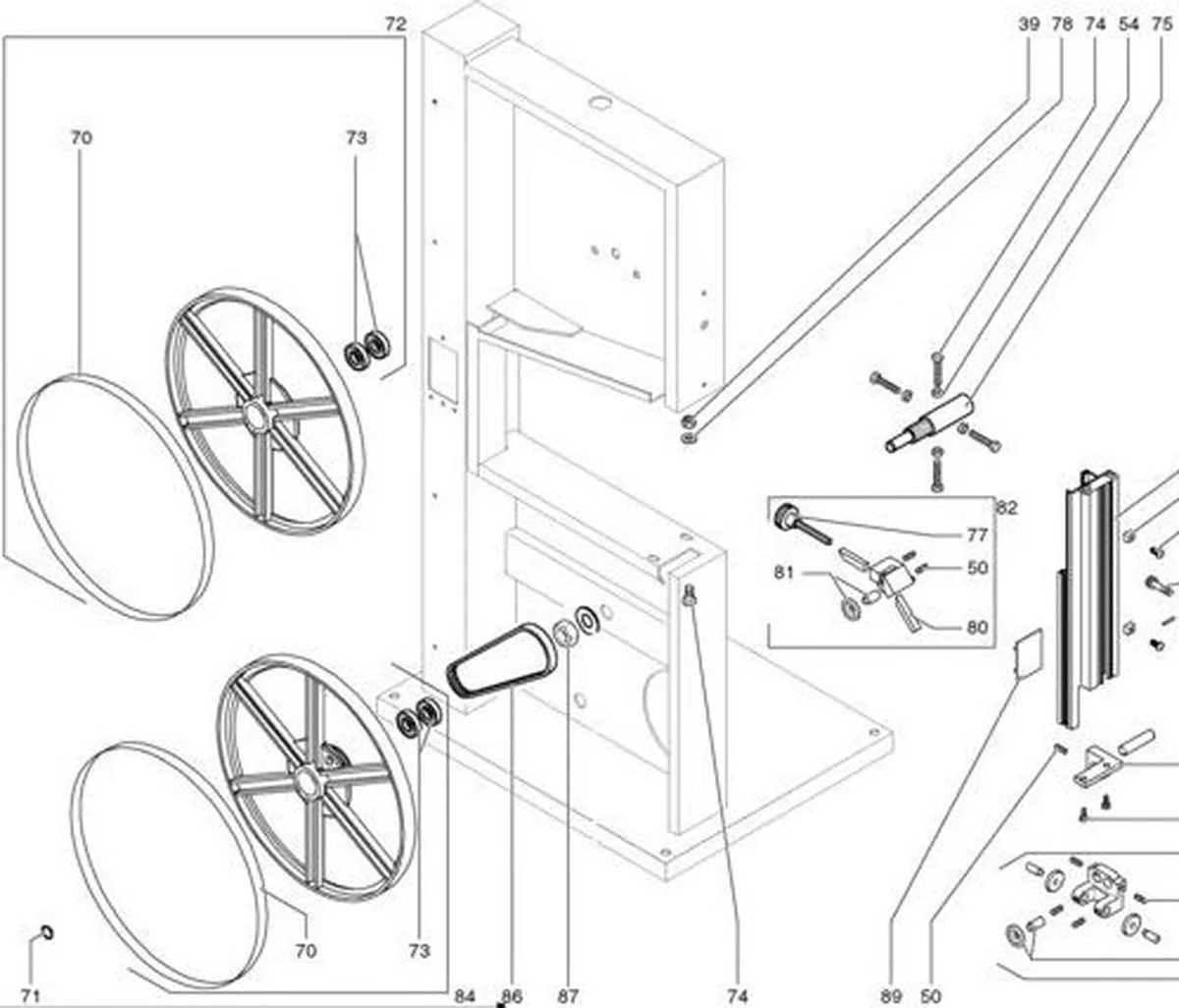 Metabo 344260420 Aandrijfriem Lintzaag BAS 250