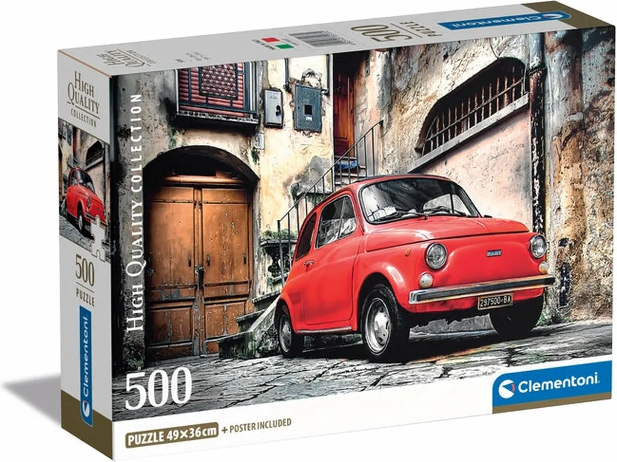 Clementoni Puzzel 500 Stuks Italiaanse Auto