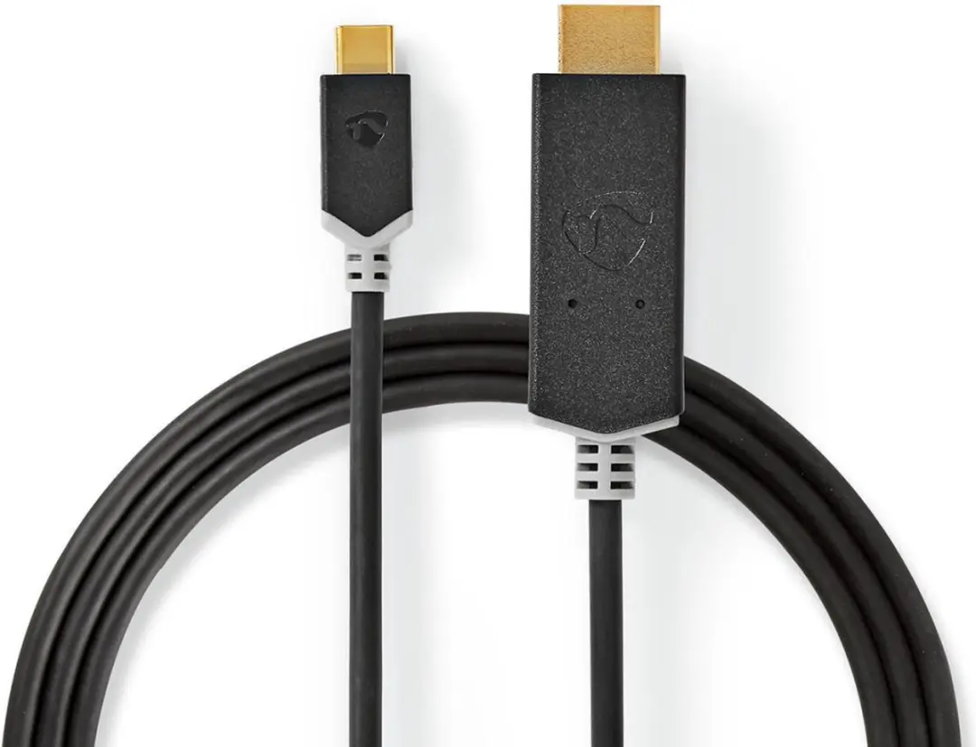 Nedis CCBW64655AT20 USB-C naar HDMI Adapter 4K@60Hz - 2m - Antraciet