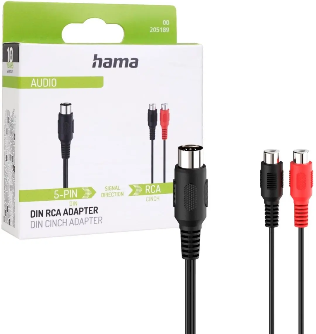 Hama Audio-adapter 2 Cinch-koppelingen